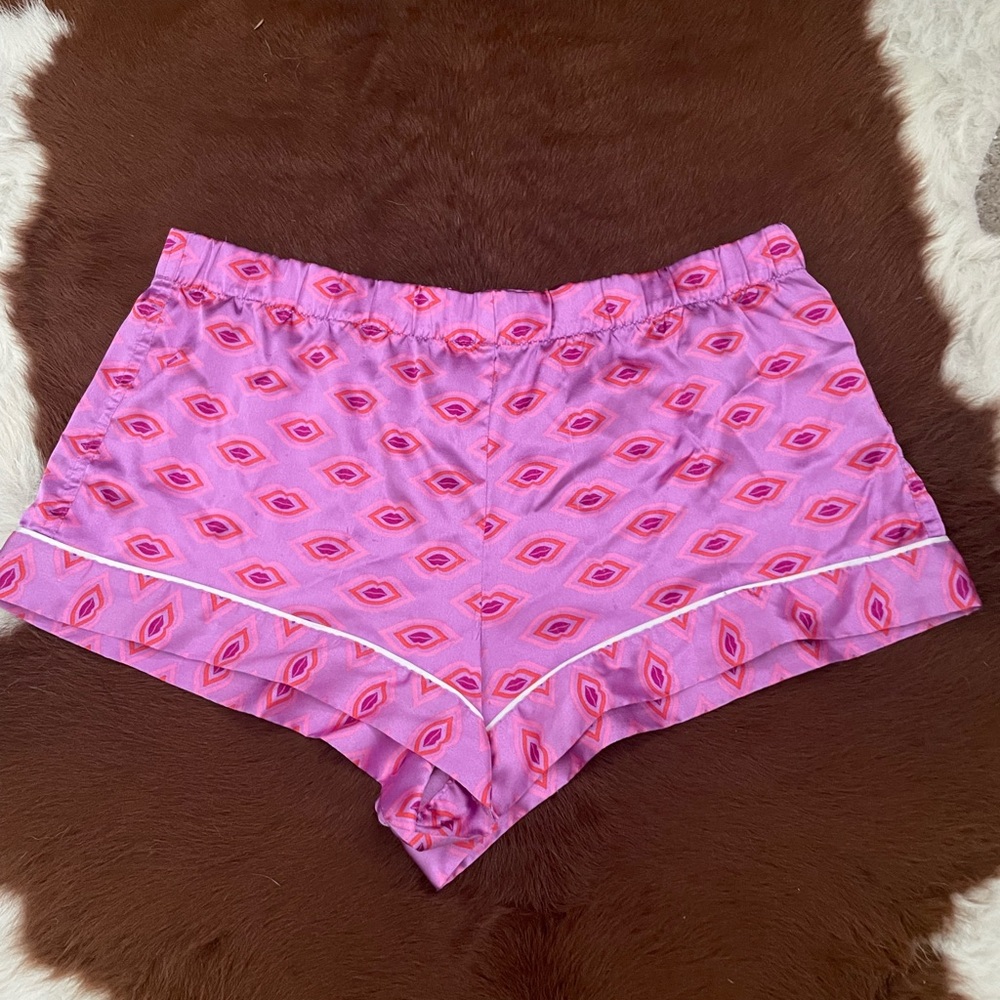 Victoria's Secret Pink and Purple Patterned Shorts